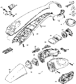 Exploded Diagram A Diagram and Parts List for CFV960004 Type 2 Black and Decker Steamer